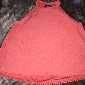 W5 Muted Pink Sz XL high neck tank top